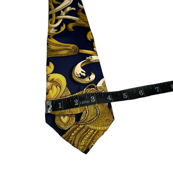 Hermès Silk Mors et Filets Print Scarf with Blanc Matt Overlay Twill Men’s Tie - Picture 4 of 6